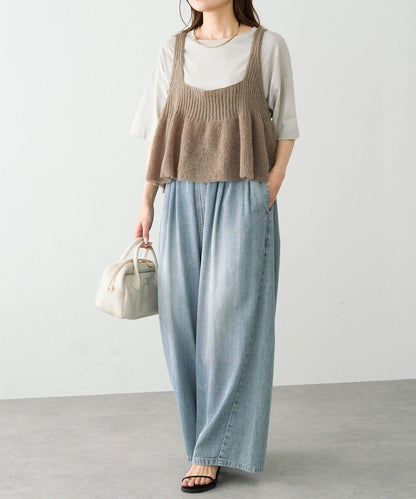 【25AW新色展開/リバイバル】ニットフレアビスチェ