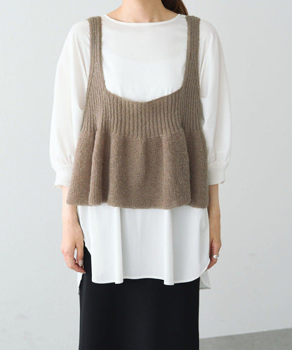 【25AW新色展開/リバイバル】ニットフレアビスチェ