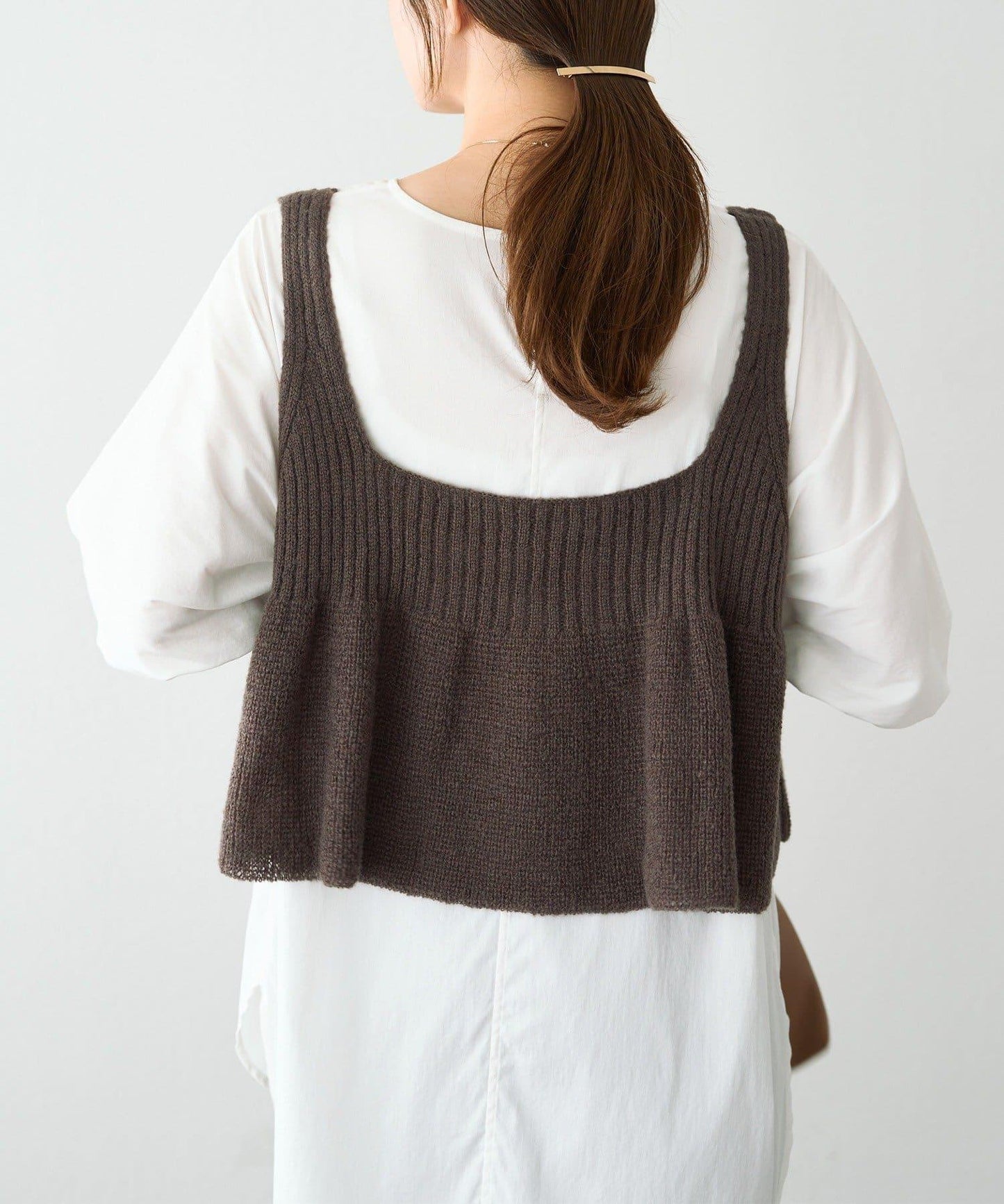 【25AW新色展開/リバイバル】ニットフレアビスチェ