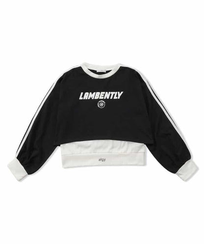 短款長袖T恤&背心套裝