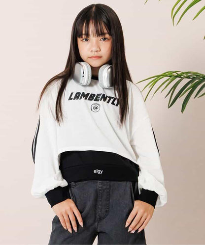 短款長袖T恤&背心套裝