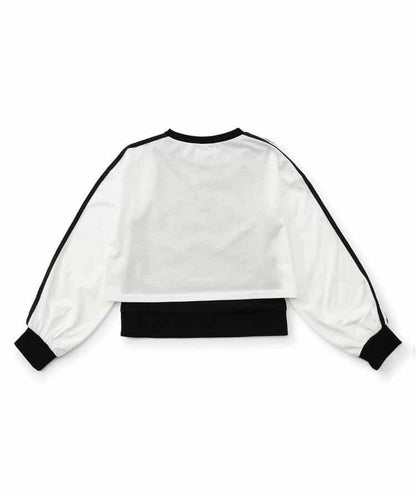 短款長袖T恤&背心套裝