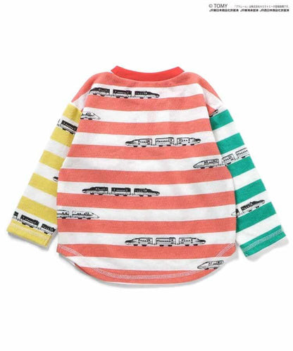 【プラレール】條紋長袖T恤