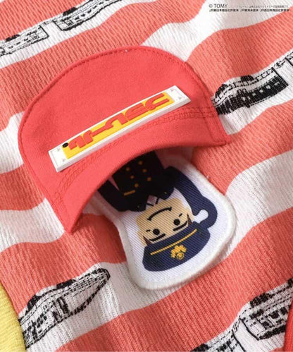 【プラレール】條紋長袖T恤