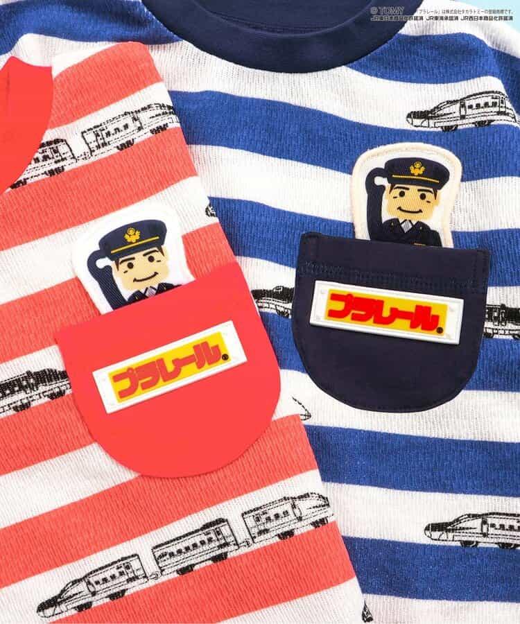 【プラレール】條紋長袖T恤