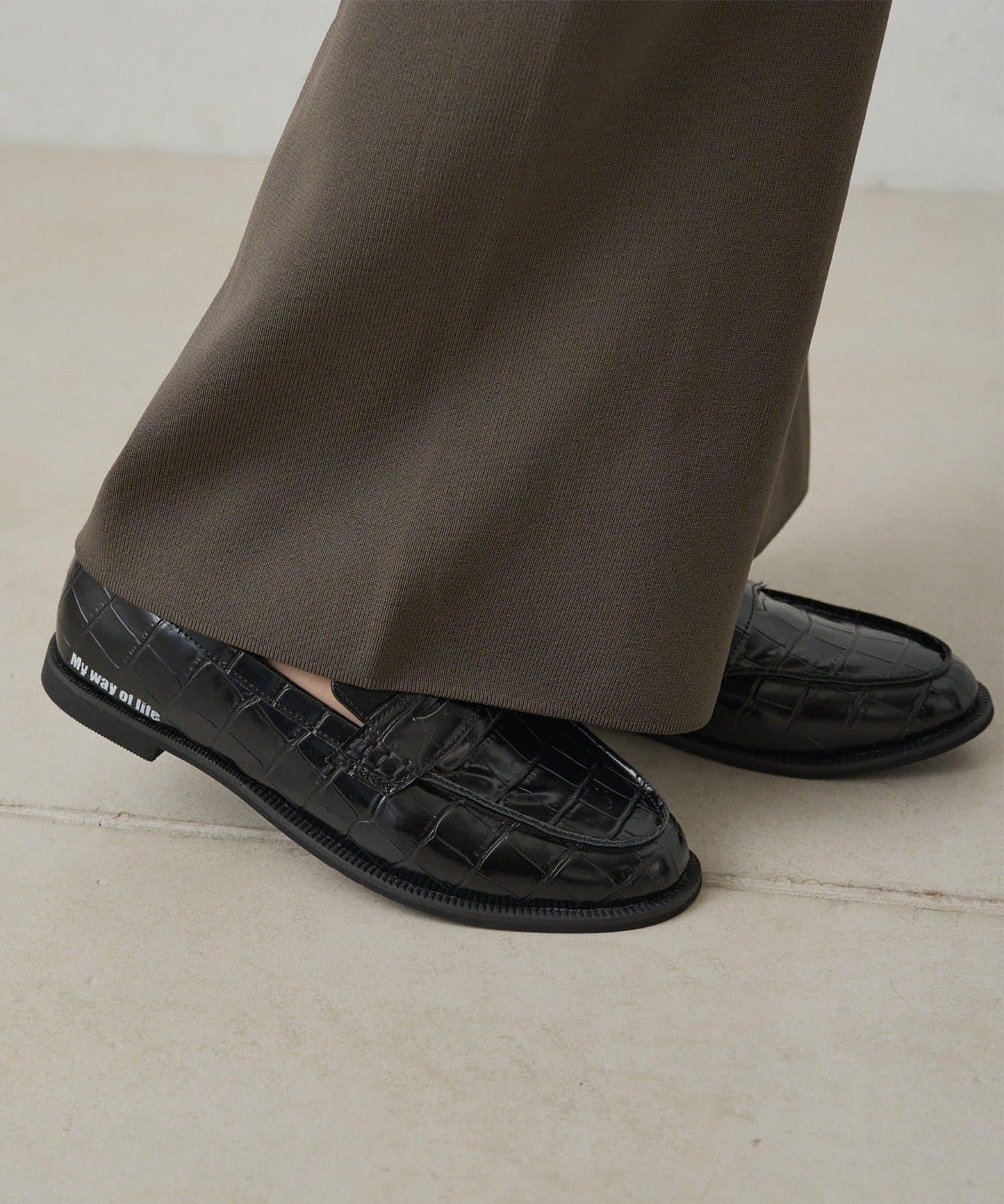 簡約標誌裝飾硬幣樂福鞋