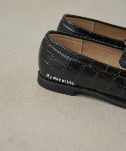 簡約標誌裝飾硬幣樂福鞋