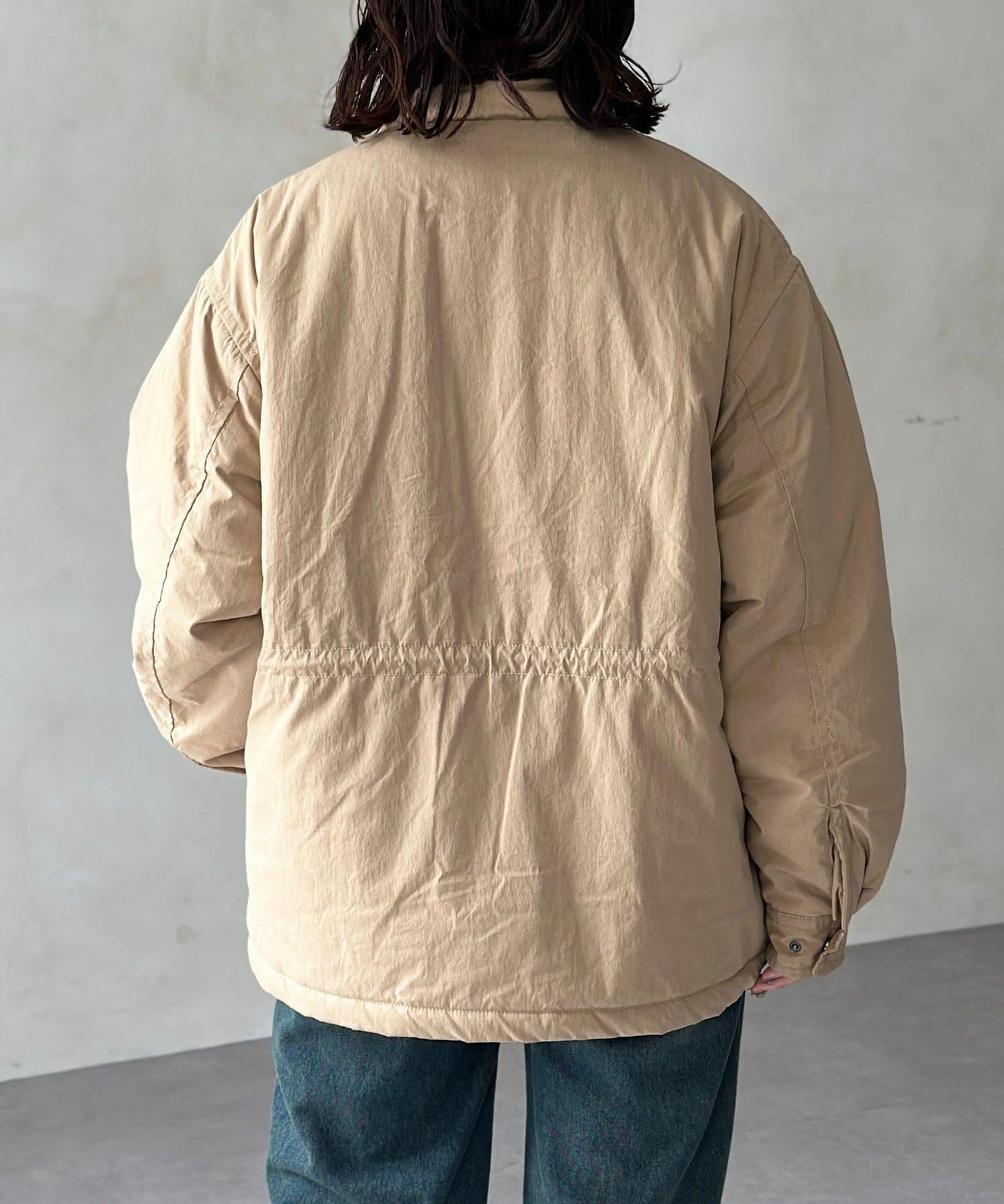 翻領羊羔絨立領狩獵中長款夾克