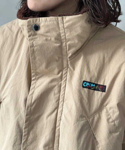 翻領羊羔絨立領狩獵中長款夾克