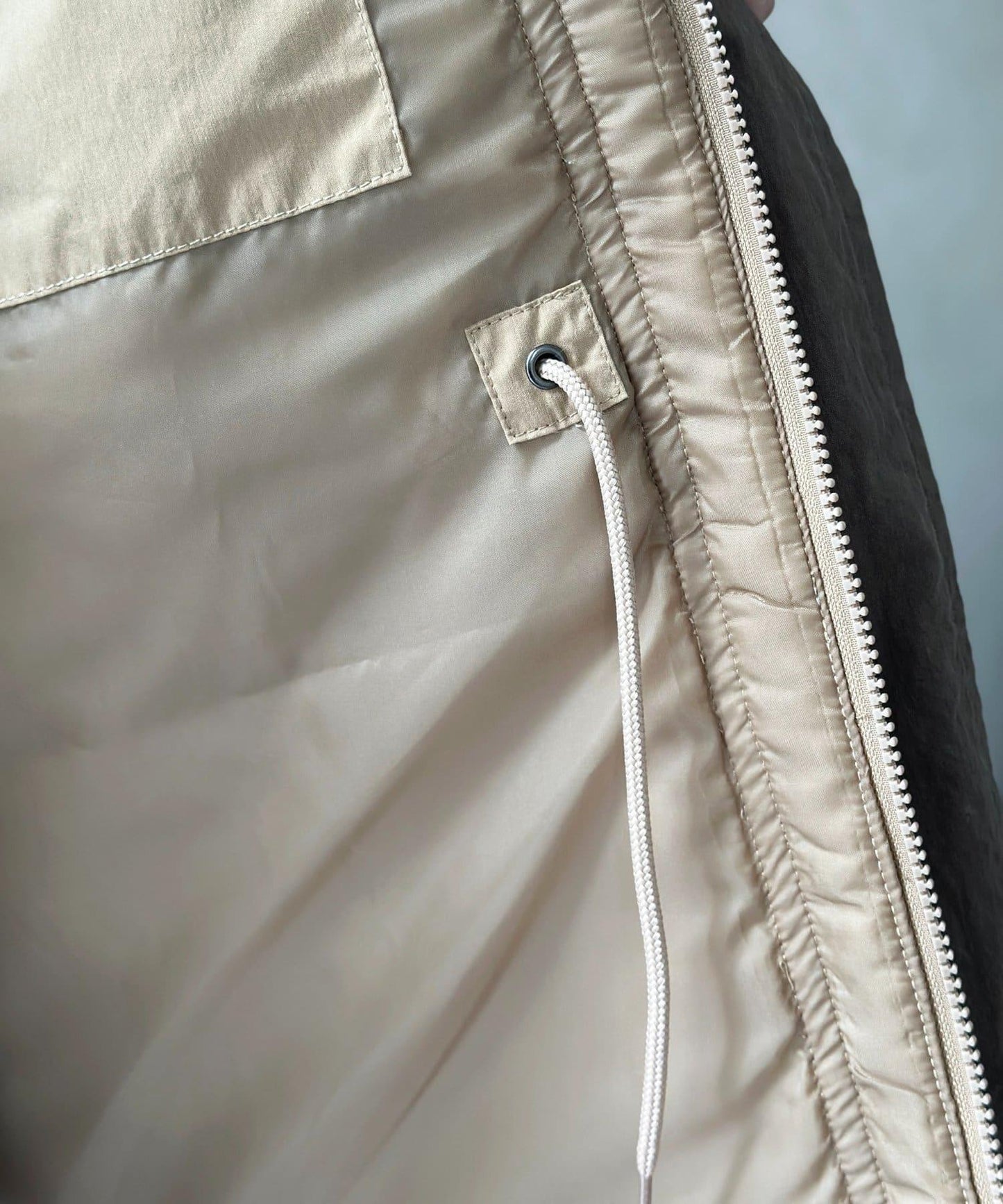 翻領羊羔絨立領狩獵中長款夾克