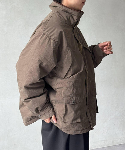 翻領羊羔絨立領狩獵中長款夾克