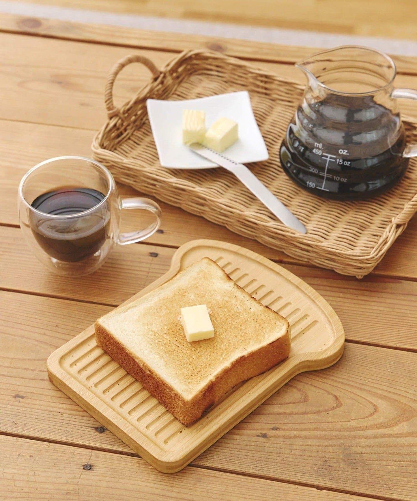 食パンプレート/パンとコーヒー