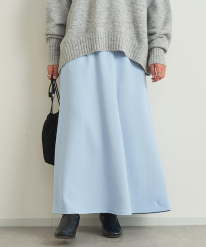 【un dix cors】雪紡面料荷葉邊半身裙