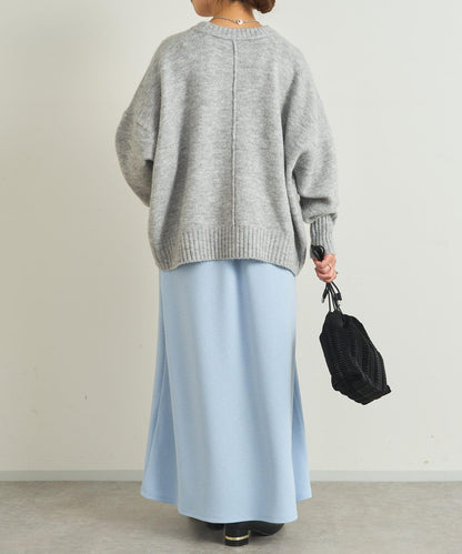 【un dix cors】雪紡面料荷葉邊半身裙