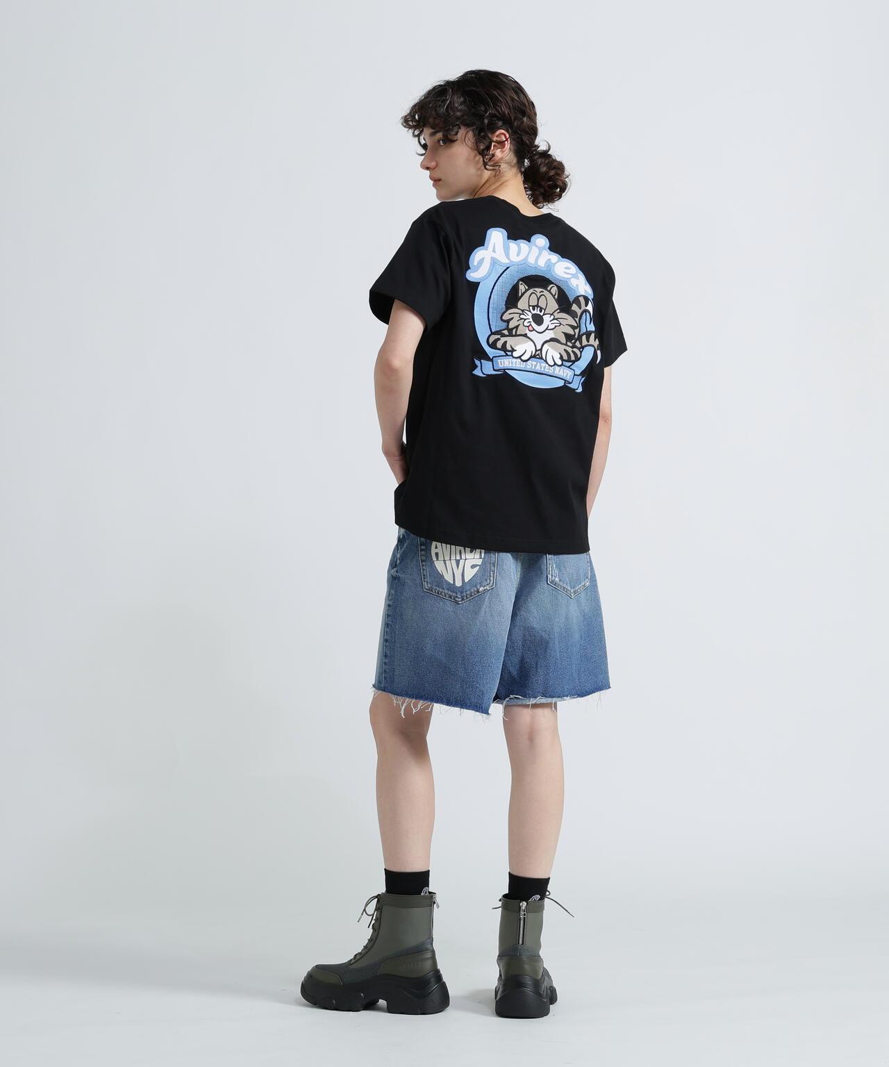 TOM CAT 刺繡圖案T恤 《&DEPOT限定》