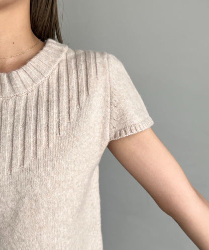 【CAPRICIEUX LE'MAGE】短袖拉鍊針織衫