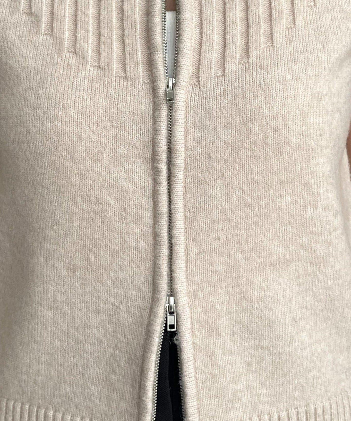 【CAPRICIEUX LE'MAGE】短袖拉鍊針織衫