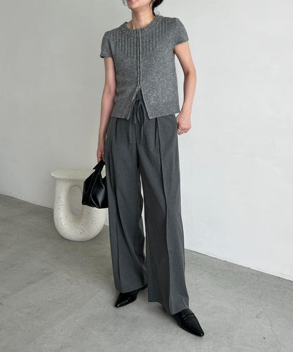 【CAPRICIEUX LE'MAGE】短袖拉鍊針織衫