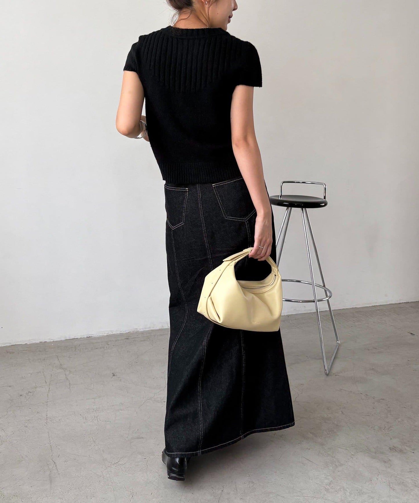 【CAPRICIEUX LE'MAGE】短袖拉鍊針織衫