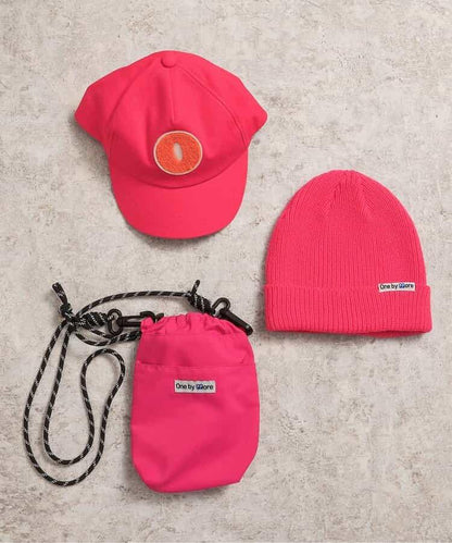 one by more 毛圈繡棒球帽