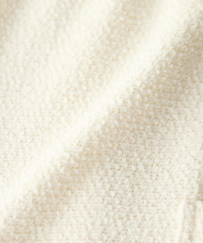 【打造時尚造型】剪裁粗花呢寬腿褲