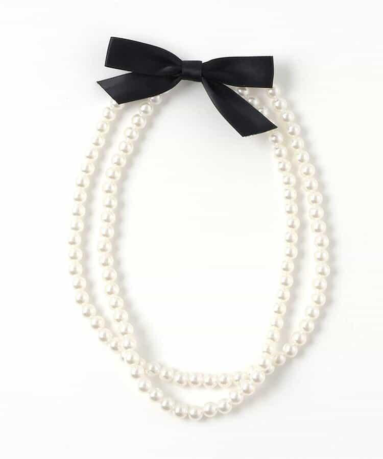 珍珠蝴蝶結項鍊
