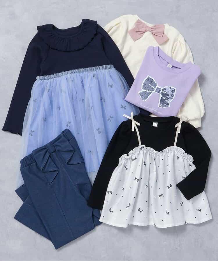 華夫格拼接喇叭袖上衣