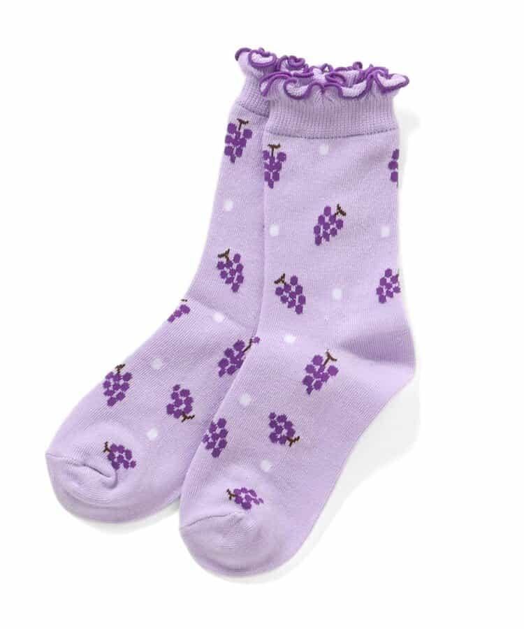 3雙裝水果圖案襪