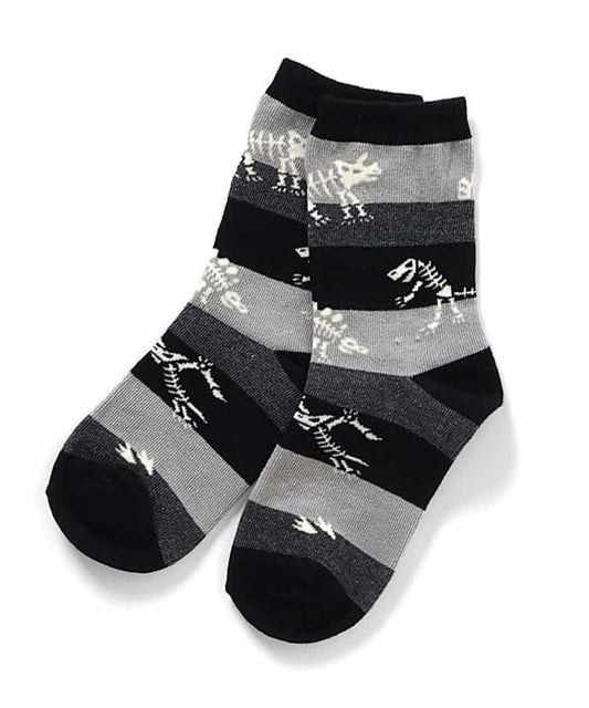 3雙裝 恐龍地層圖案襪