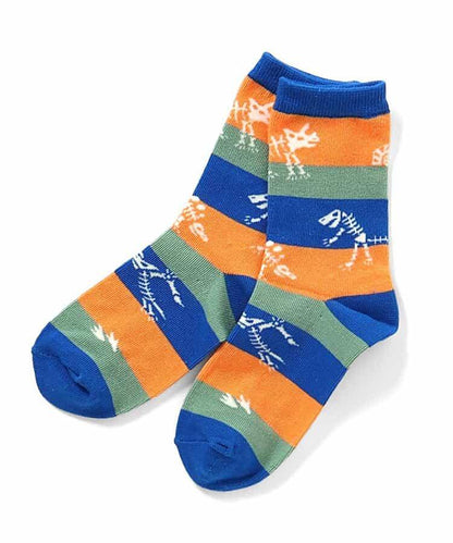 3雙裝 恐龍地層圖案襪