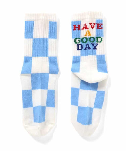 3雙裝 格子旗圖案襪