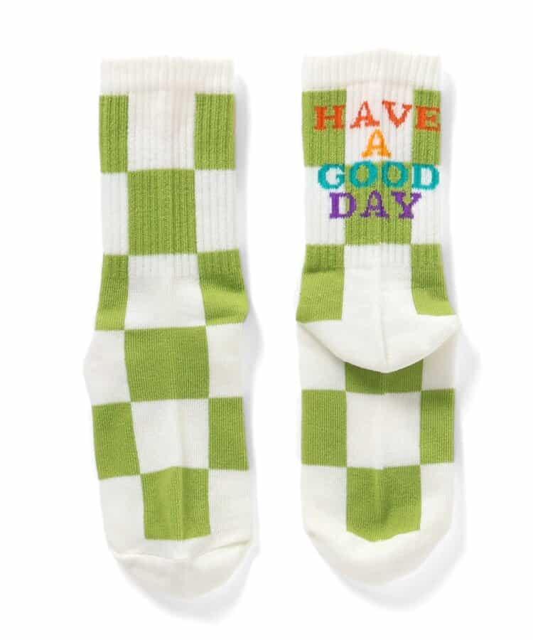 3雙裝 格子旗圖案襪