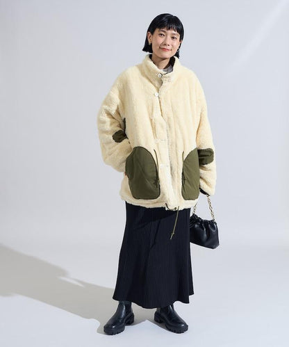 FREAK'S STORE 2026秋冬新款 翻毛領棉質斜紋布可反穿夾克外套 男 女