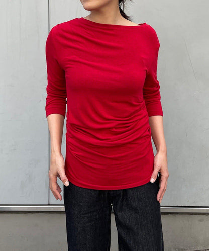 【疊穿套裝】褶皺T恤&半身裙