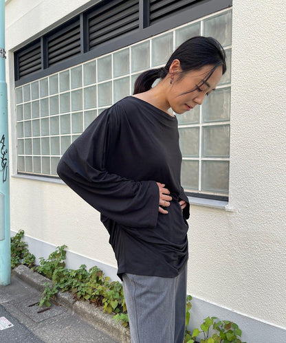 【Layering set】寬鬆T恤&扭結背心