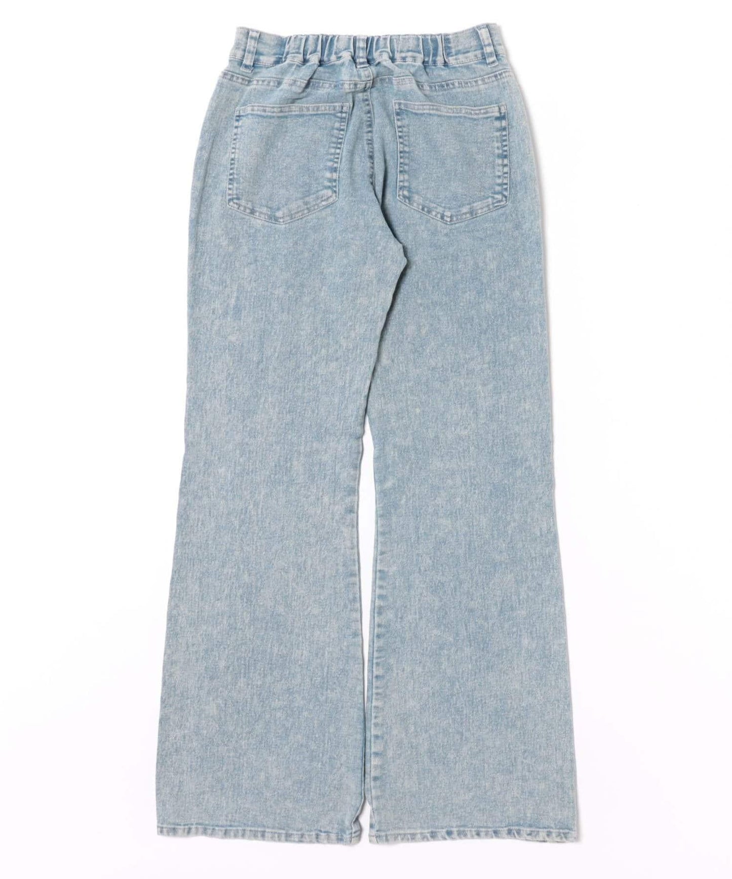 鑲嵌水鑽牛仔喇叭褲