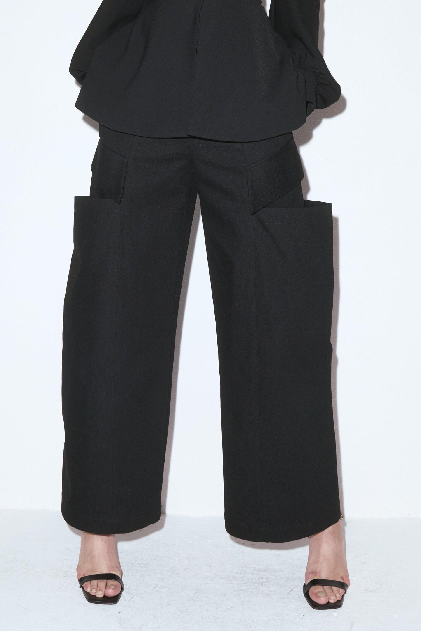 寬鬆口袋工裝褲