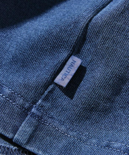 【限定】雙標拱形字母印花水洗圓領短袖T恤