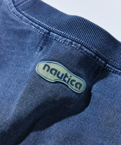 【限定】雙標拱形字母印花水洗圓領短袖T恤