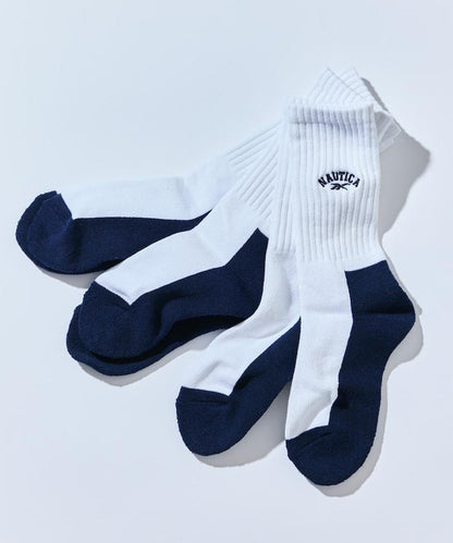 【Exclusive】3雙裝 雙標誌款 單點刺繡羅紋襪