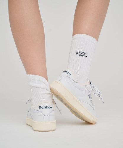 【Exclusive】3雙裝 雙標誌款 單點刺繡羅紋襪 女士