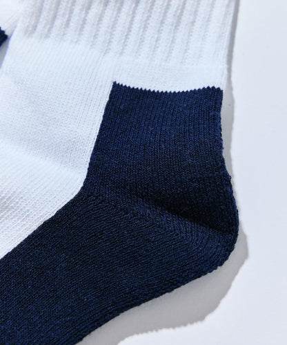 【Exclusive】3雙裝 雙標誌款 單點刺繡羅紋襪 女士