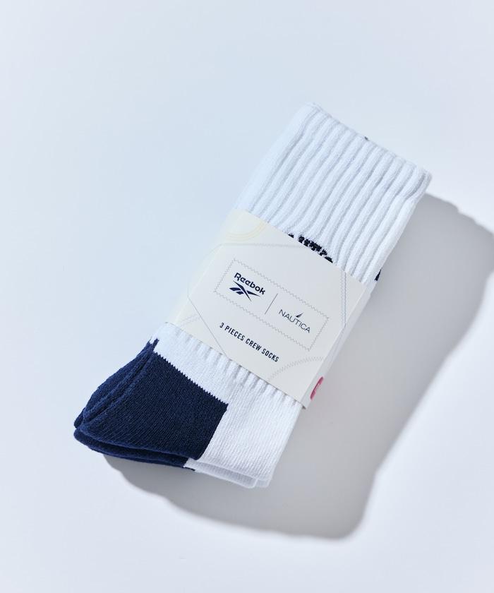 【Exclusive】3雙裝 雙標誌款 單點刺繡羅紋襪 女士