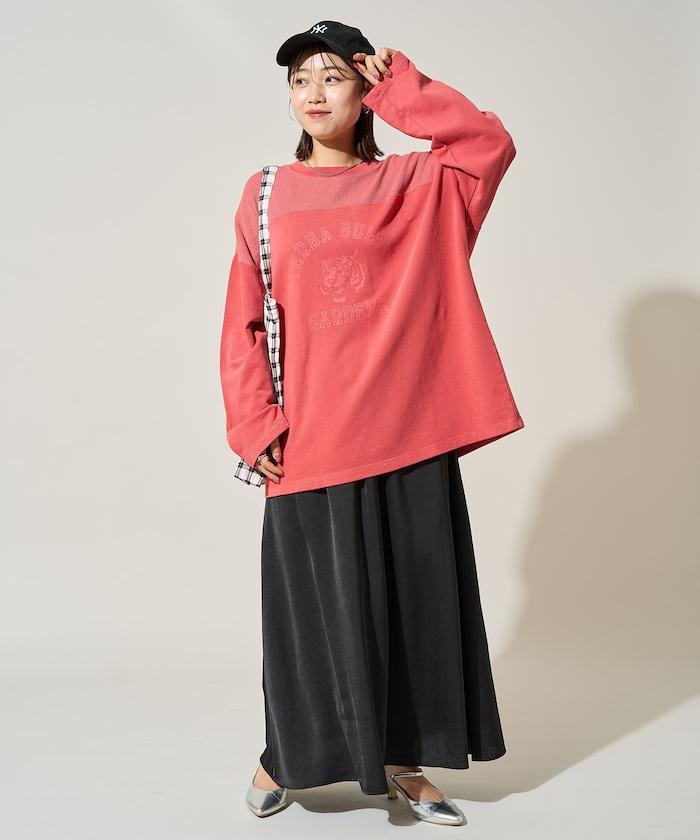 拼接印花工藝套頭衫