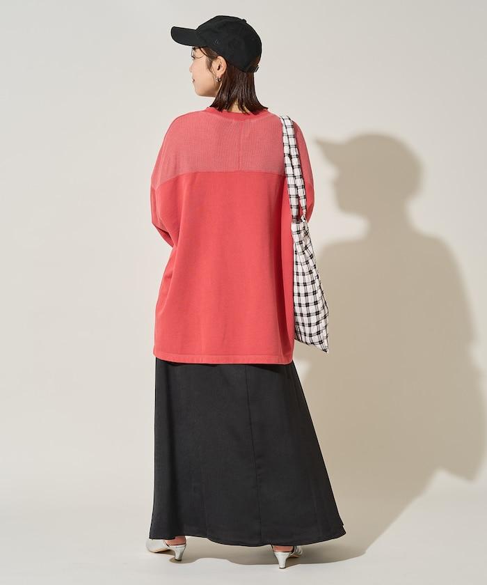 拼接印花工藝套頭衫