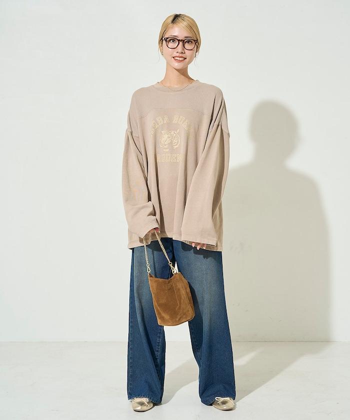 拼接印花工藝套頭衫