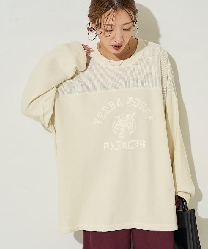 拼接印花工藝套頭衫