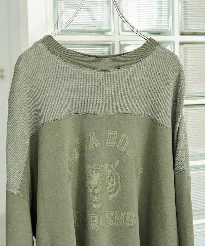 拼接印花工藝套頭衫