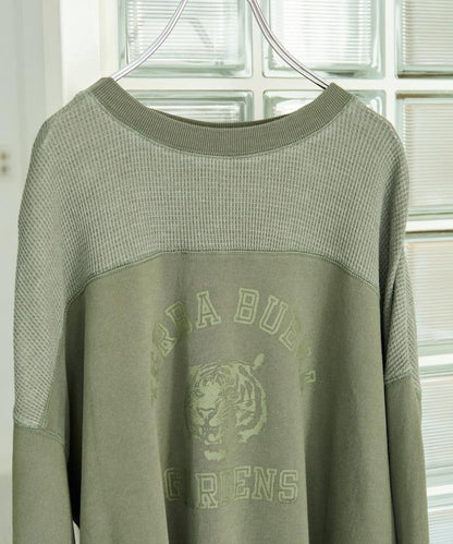 拼接印花工藝套頭衫