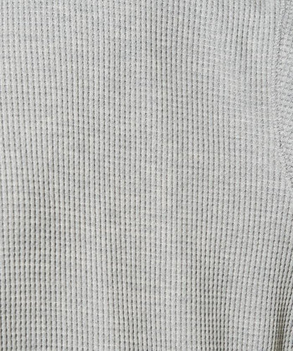 華夫格圓領長款套頭衫